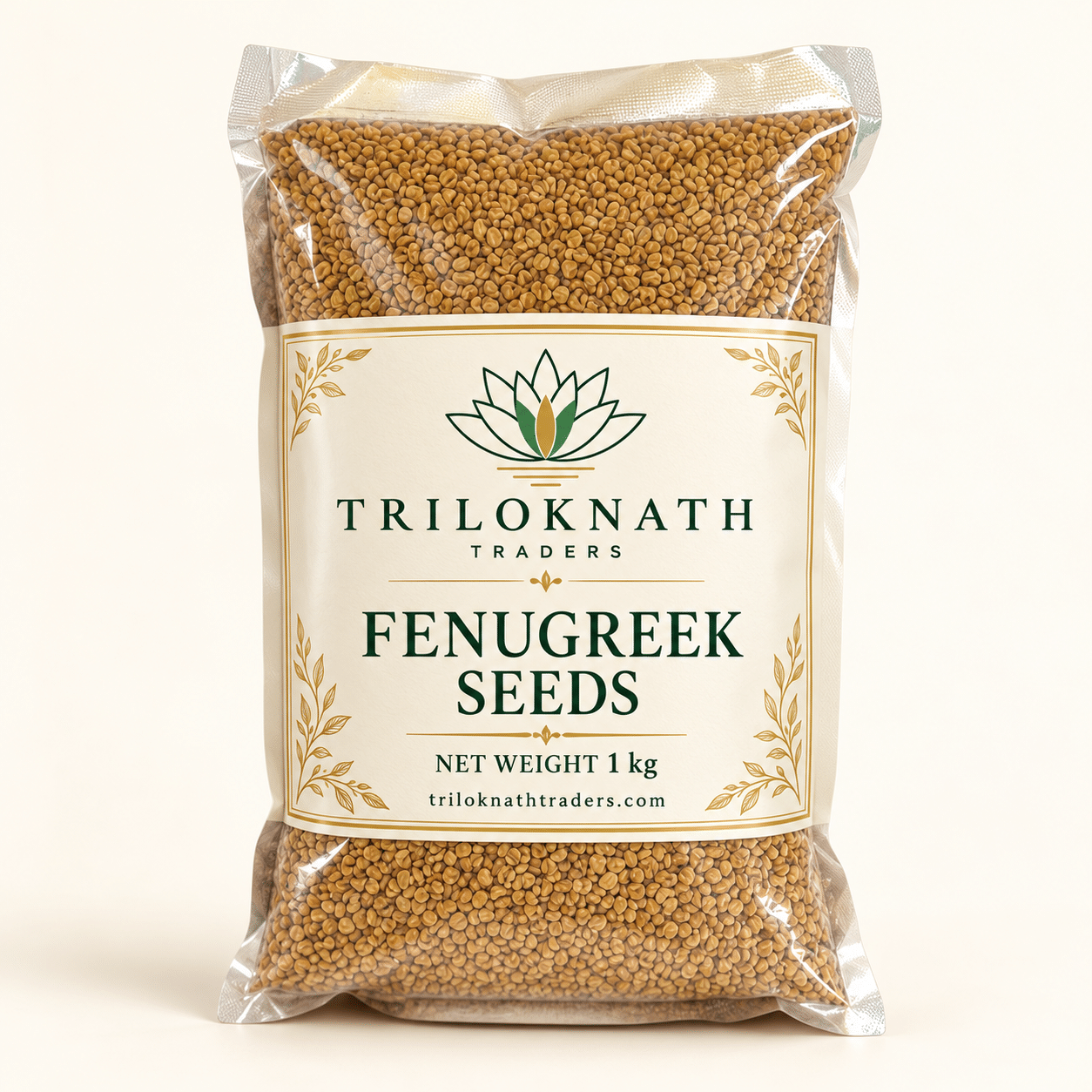 Triloknath Traders Fenugreek Seeds branded 1 kg pack
