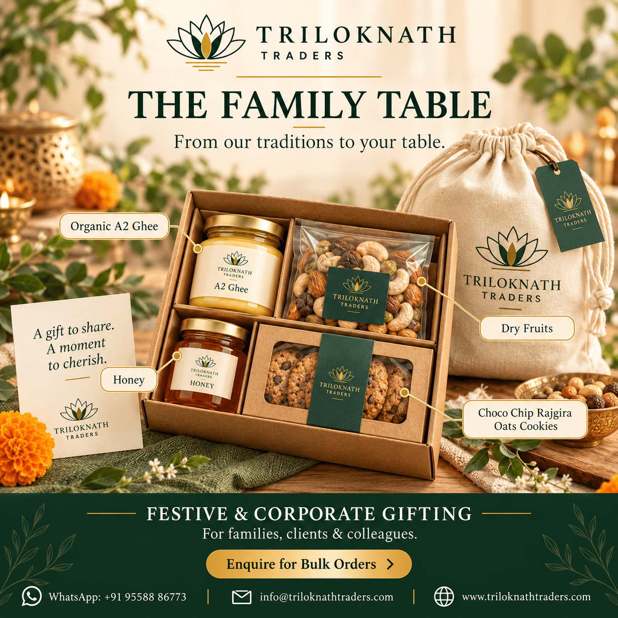 The Family Table by Triloknath Traders — corporate hamper promotional presentation