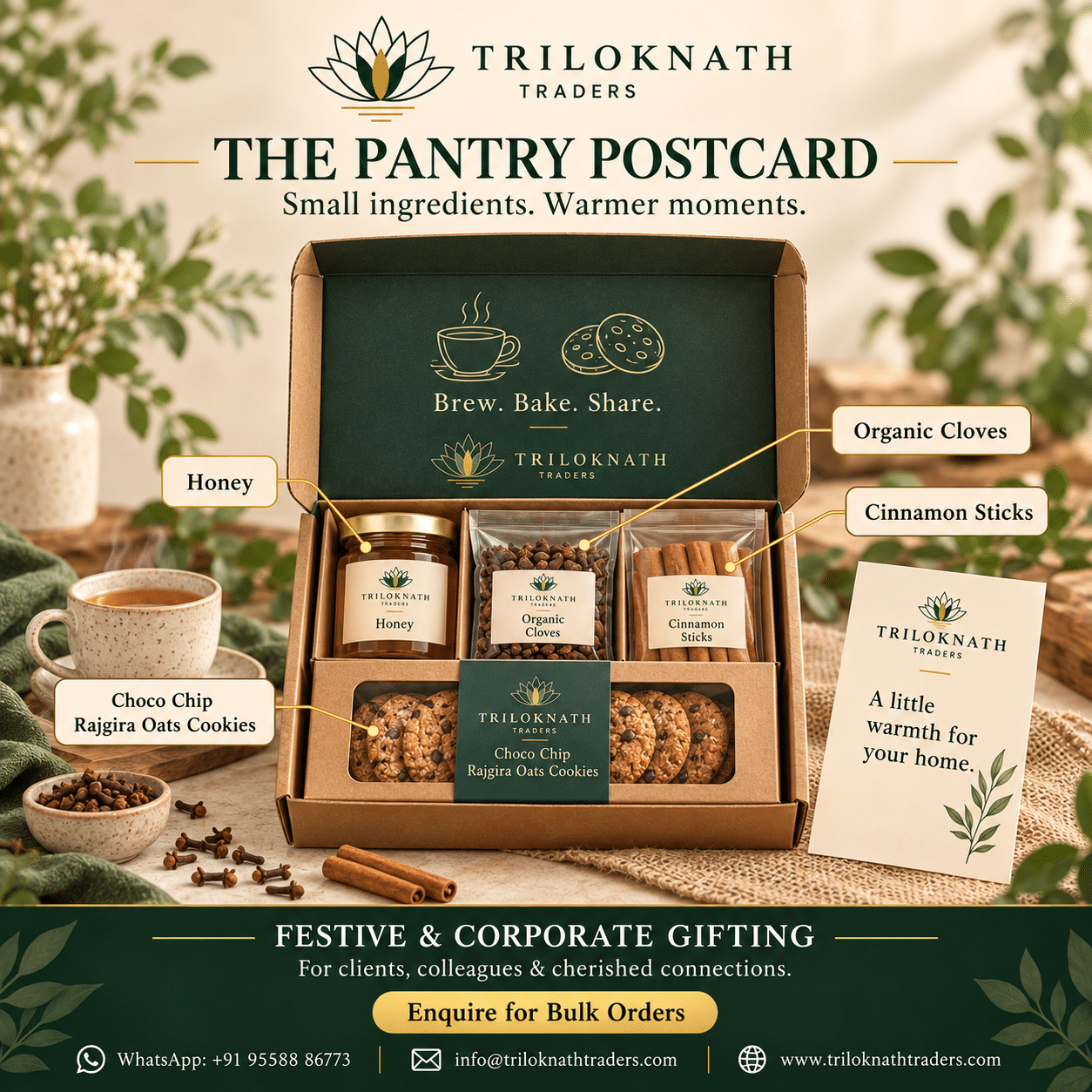 The Pantry Postcard by Triloknath Traders — corporate hamper promotional presentation
