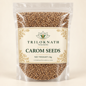 Triloknath Traders Carom Seeds (Ajwain) 1 kg branded pouch