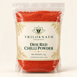 Triloknath Traders Desi Chilli Powder 1 kg branded pouch