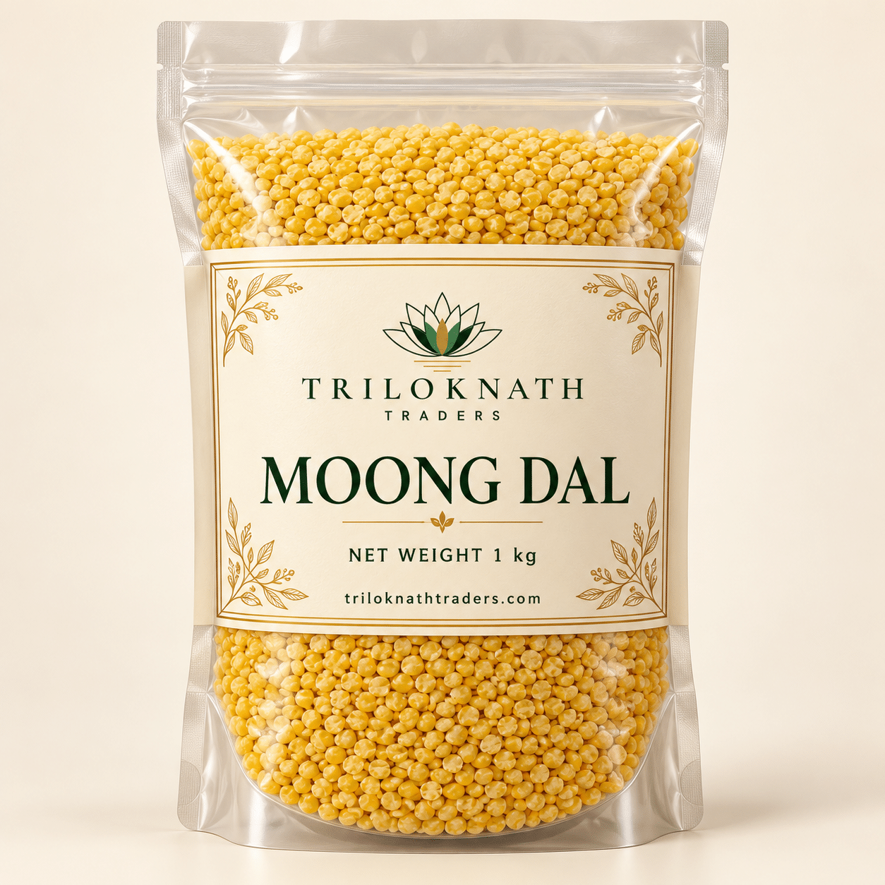 Triloknath Traders Moong Mogar Dal - 1 kg branded pack