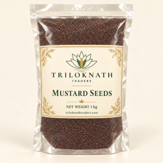 Triloknath Traders Mustard Seeds 1 kg branded pouch