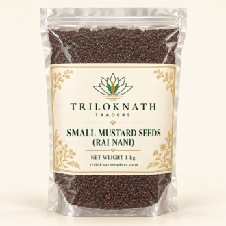 Triloknath Traders Small Mustard Seeds (Rai Nani) 1 kg branded pouch