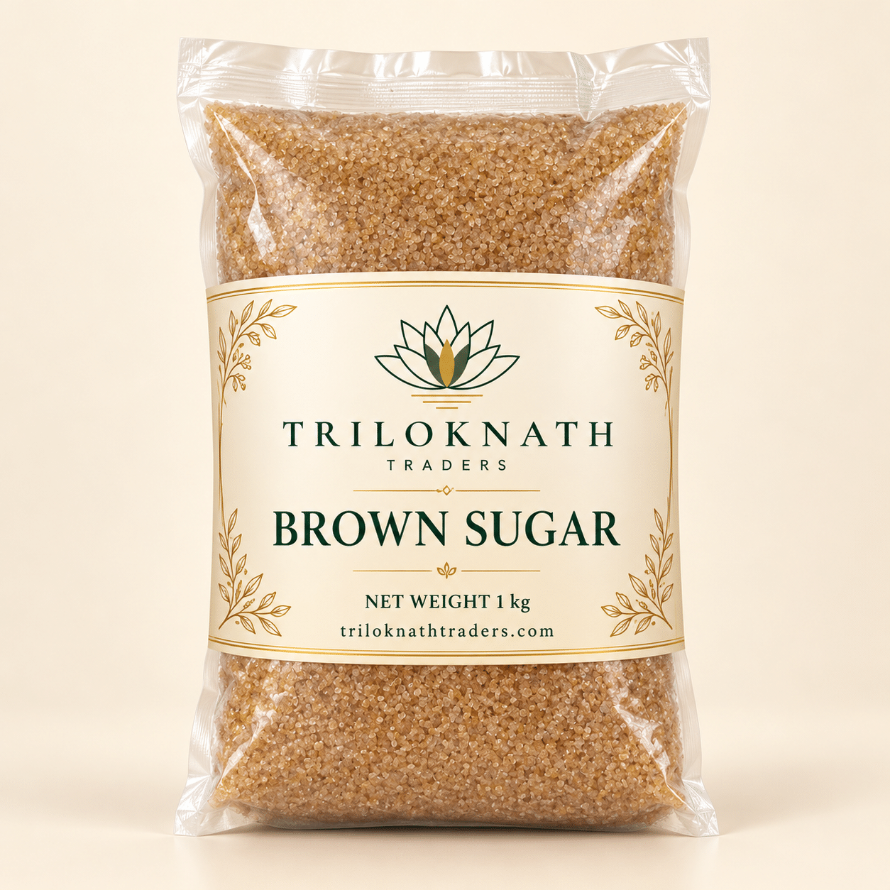Triloknath Traders Brown Sugar - 1 kg branded 1 kg pack