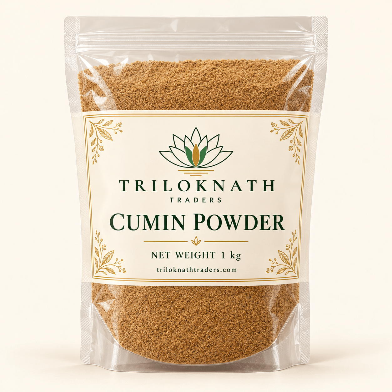 Triloknath Traders Cumin Powder 1 kg branded pouch