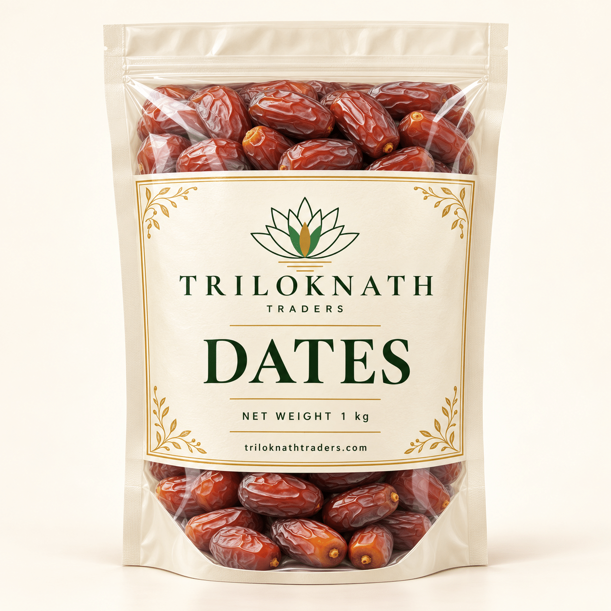 Triloknath Traders Dates branded 1 kg pouch
